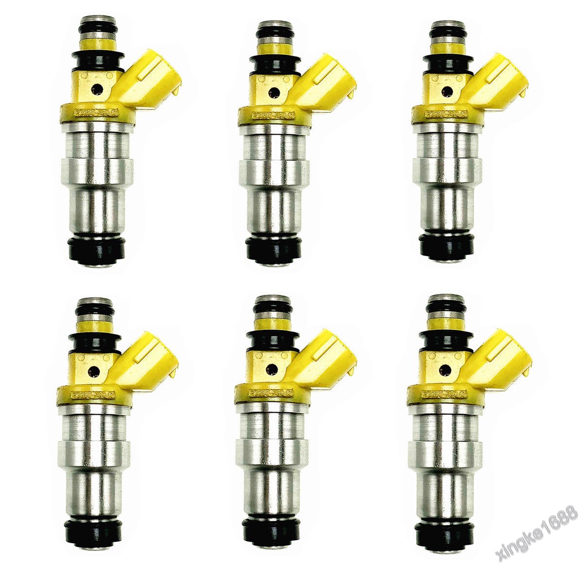 SET OF 6 DENSO OEM FUEL INJECTOR 1986-1988 TOYOTA SUPRA 3.0L V6 23250-70040