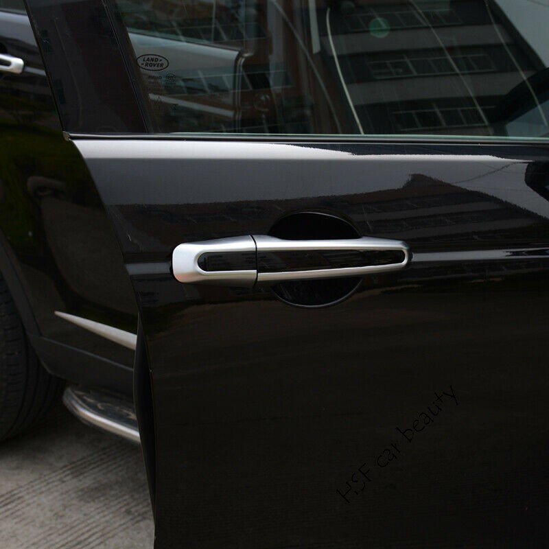 For Land Rover Discovery 5 LR5 L462 2017-2019 Black Door Handle Cover Trim 8pcs 